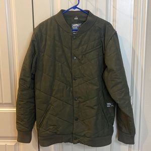Men’s Olive Green 2 in 1 vest/bomber jacket from Van’s